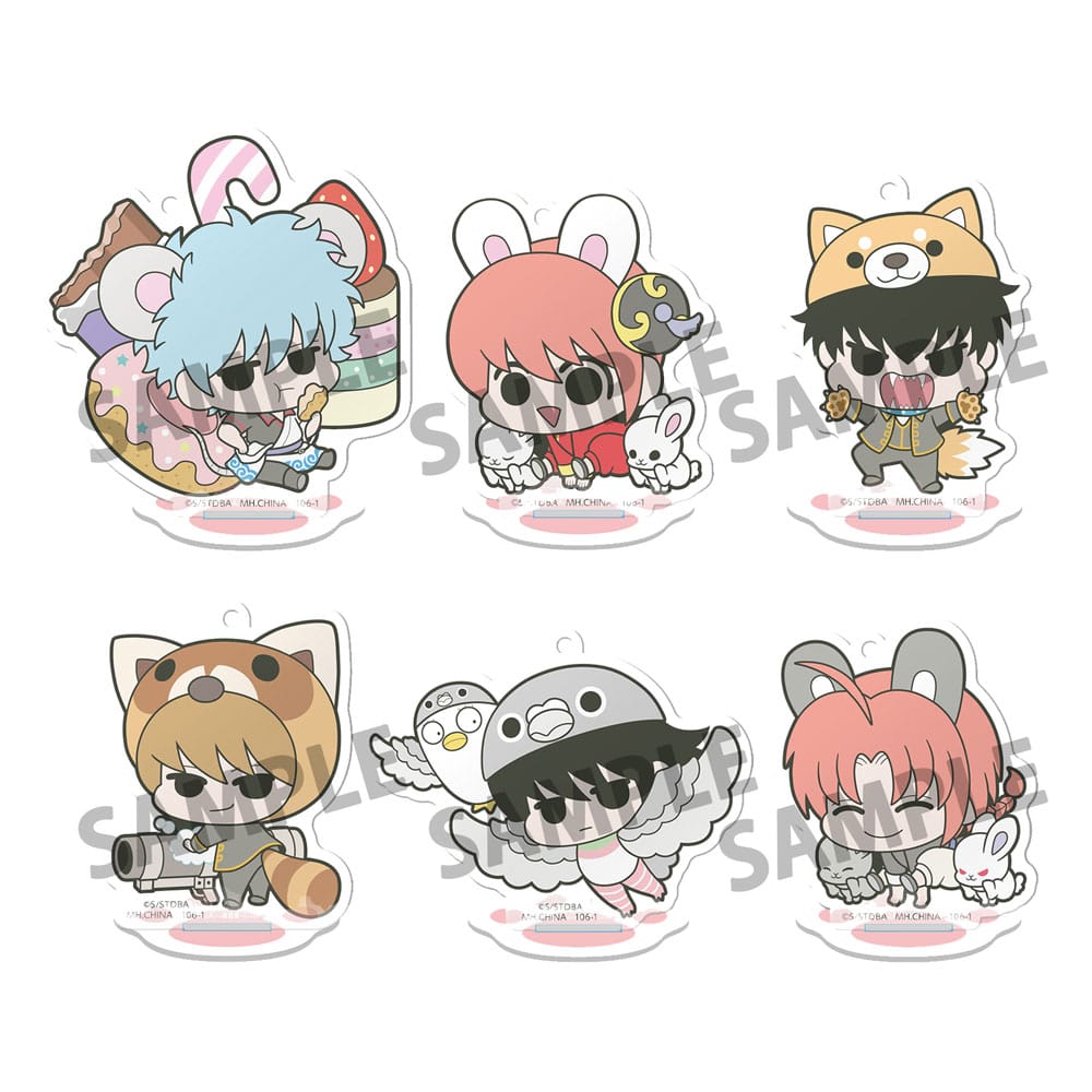 Gintama Akril Figura Prince Hata & Animal Paradise 6 cm Készlet (6)