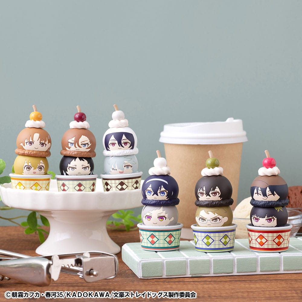 Bungo Stray Dogs Tsumichen Stack up & Change Trading Figura 6-Csomag 8 cm ( Ajándék)
