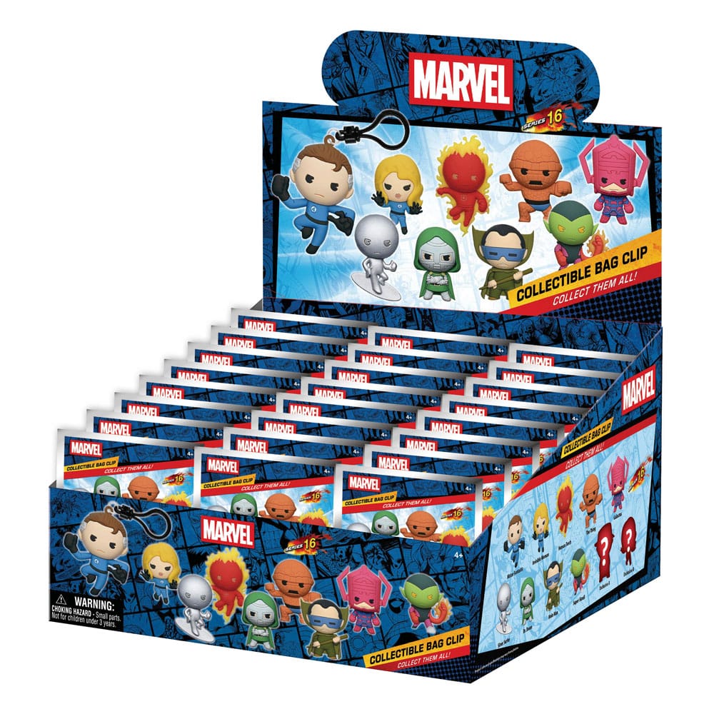 Fantastic Four 3D Foam Táska Clips Készlet (24)