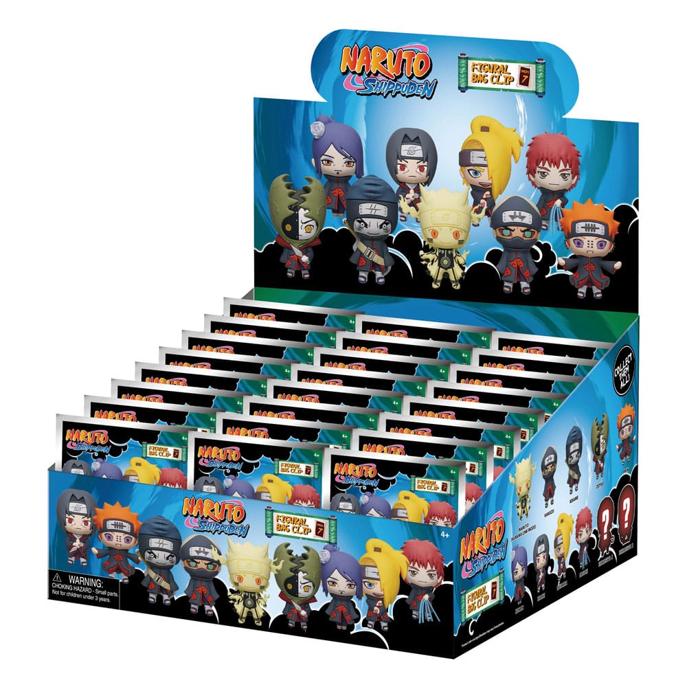 Naruto 3D Foam Táska Clips Series 7 Készlet (24)