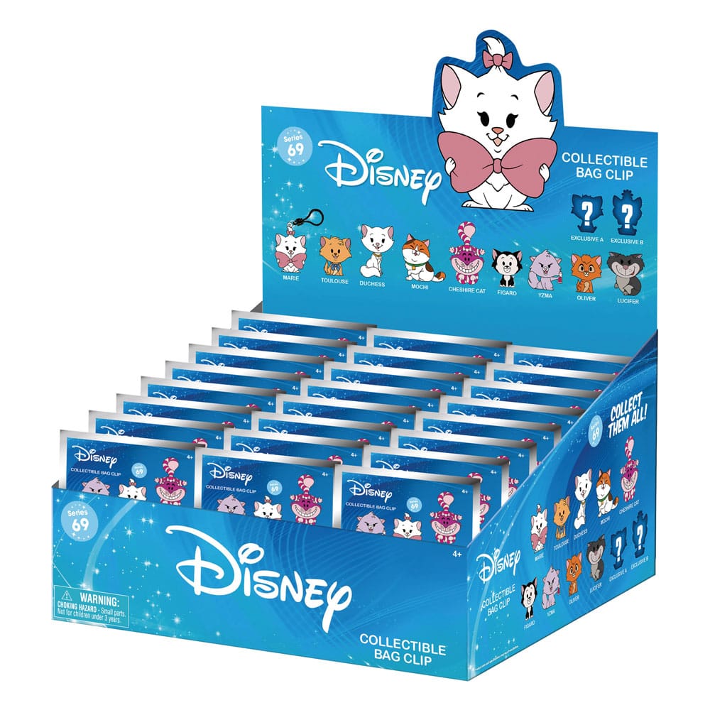 Disney Cats 3D Foam Táska Clips Series 69 Készlet (24)
