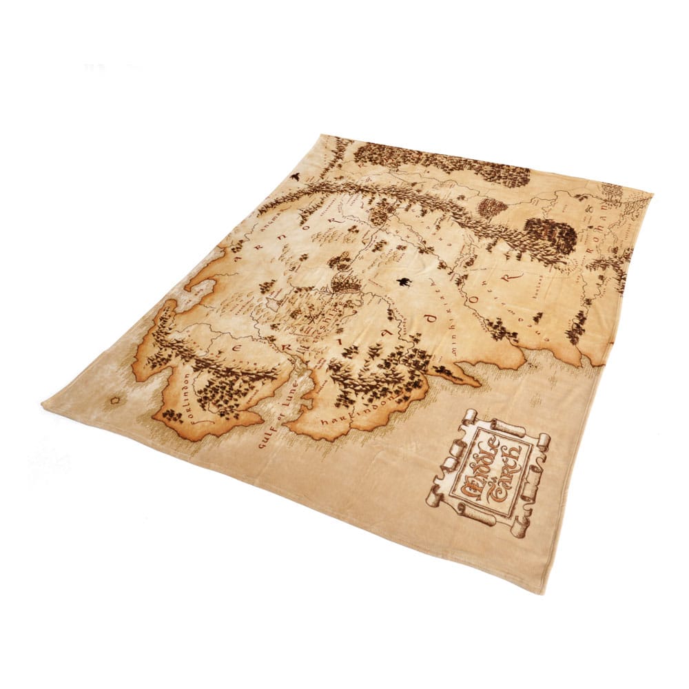 The Lord of the Rings Cozy Takaró Middleearth Map 180 x 200 cm