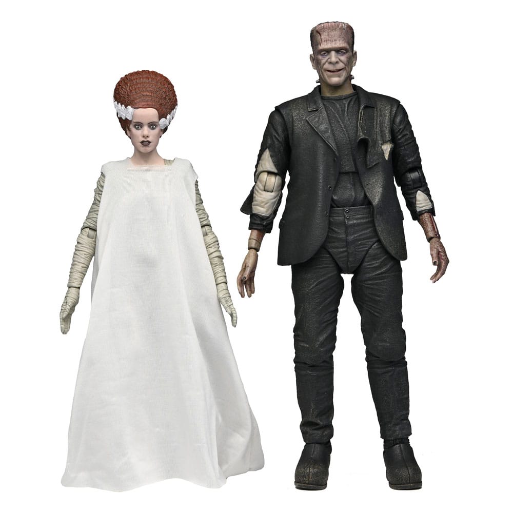 Universal Monsters Akció Figurák 2-Csomag Bride of Frankenstein 90th Évfordulós The Monster & His Mate 18 cm