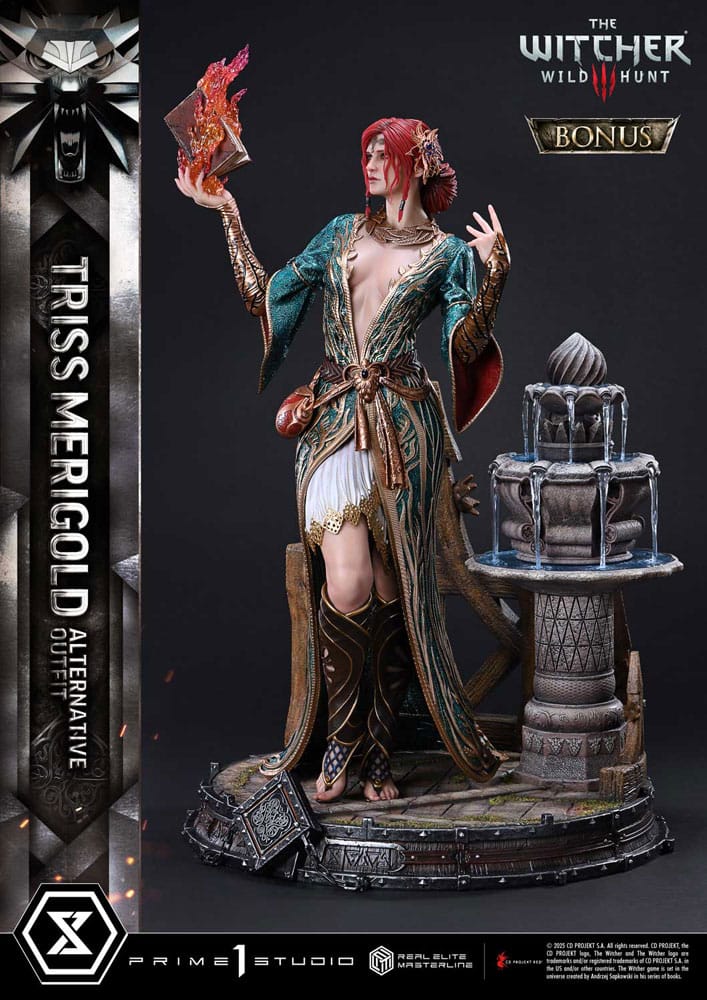 The Witcher 3: Wild Hunt Real Elite Masterline Series Szobor 1/4 Triss Merigold Bonus Verzió 52 cm