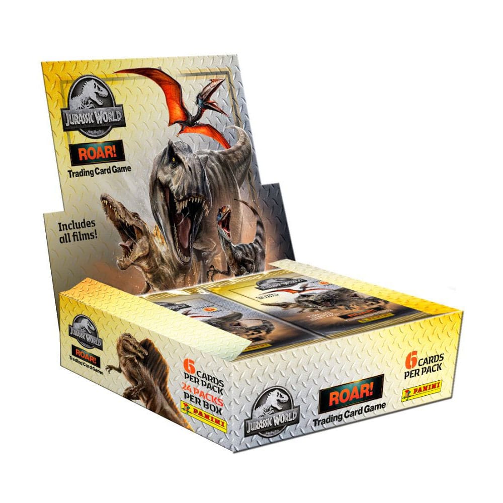Jurassic World Roar Gyűjthető Kártyák Flow Packs Készlet (24)