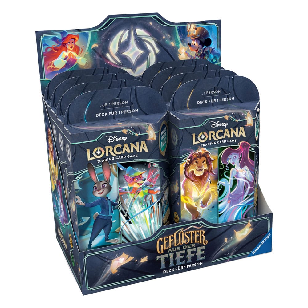 Disney Lorcana TCG Geflüster aus der Tiefe Starter Decks Készlet (8) *Német Nyelvű Kiadás*