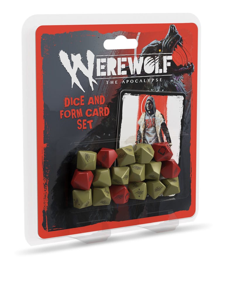 Werewolf: The Apocalypse 5th Kiadás RPG Dobókocka and Form Kártya Csomag