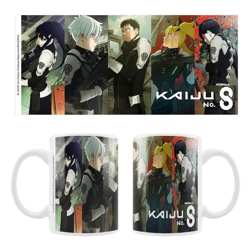 Kaiju No. 8 Kerámia Bögre Mina, Reno, Kafka, Kikoru, Hoshina
