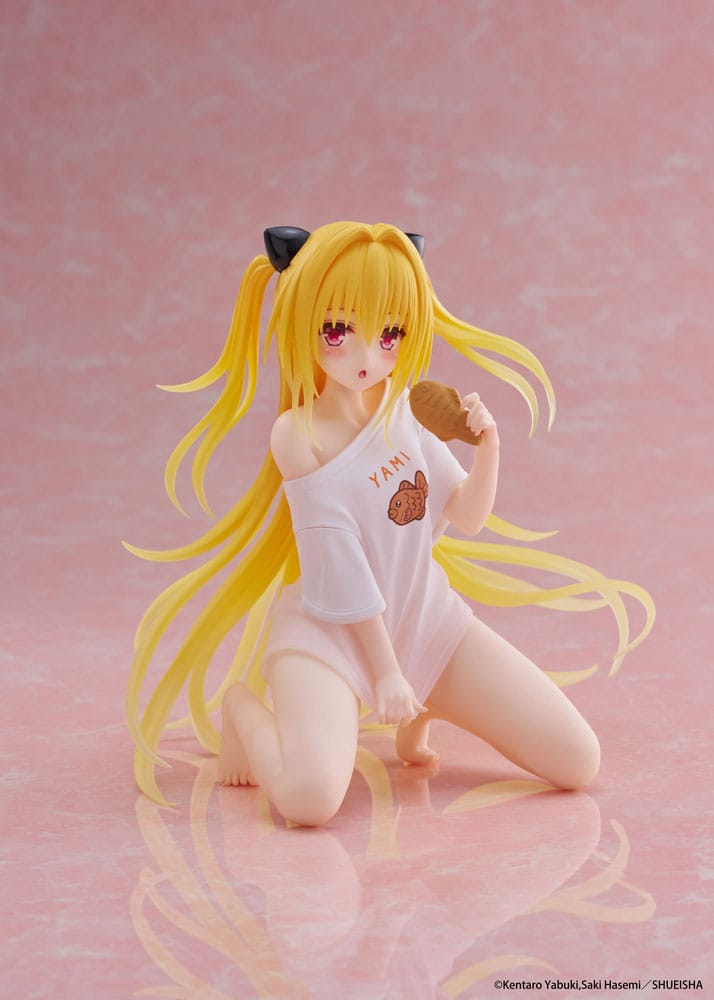 To Love-Ru Darkness PVC Szobor Desktop Cute Figura Golden Darkness Roomwear Ver. 13 cm