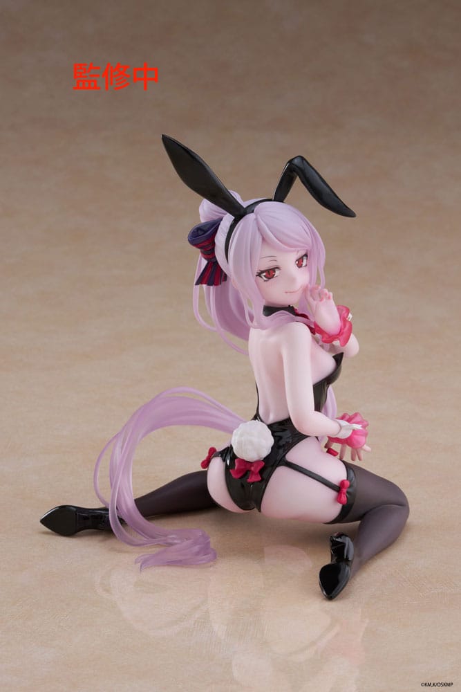 Overlord PVC Szobor Desktop Cute Figura Shalltear Bunny Ver. 13 cm