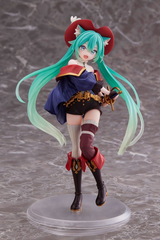 Hatsune Miku PVC Szobor Hatsune Miku Wonderland Puss in Boots 18 cm