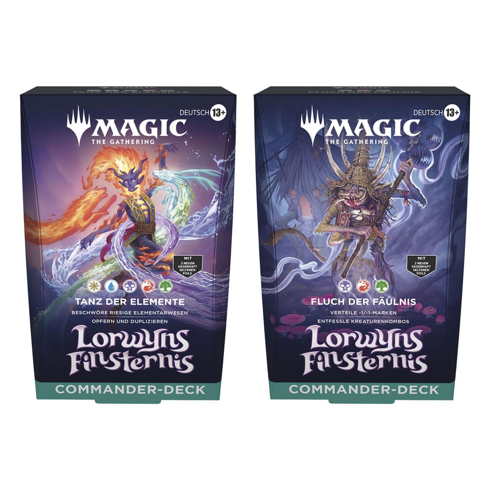 Magic the Gathering Lorwyns Finsternis Commander Decks Készlet (4) Német Nyelvű