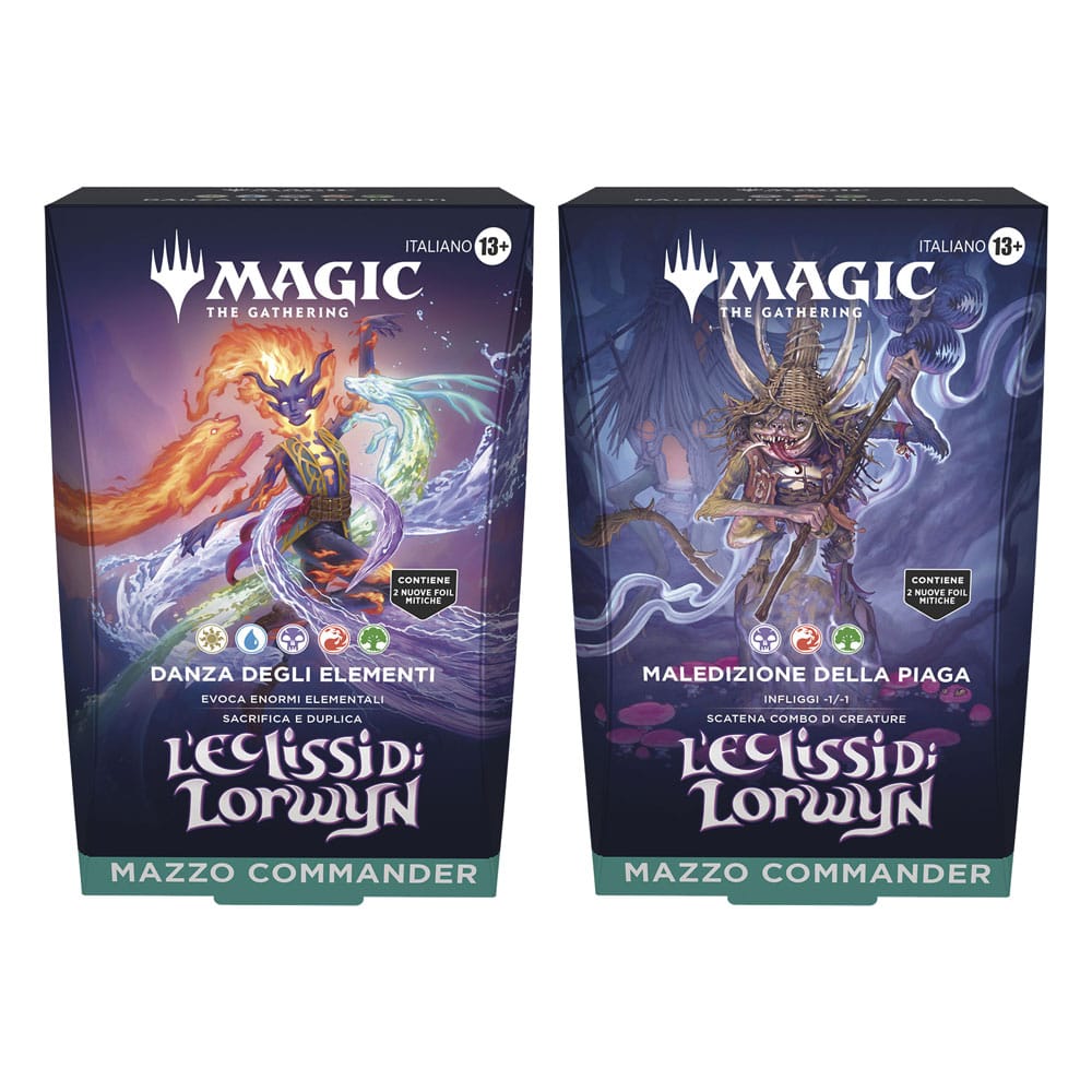 Magic the Gathering L’Eclissi di Lorwyn Commander Decks Készlet (4) Olasz Nyelvű