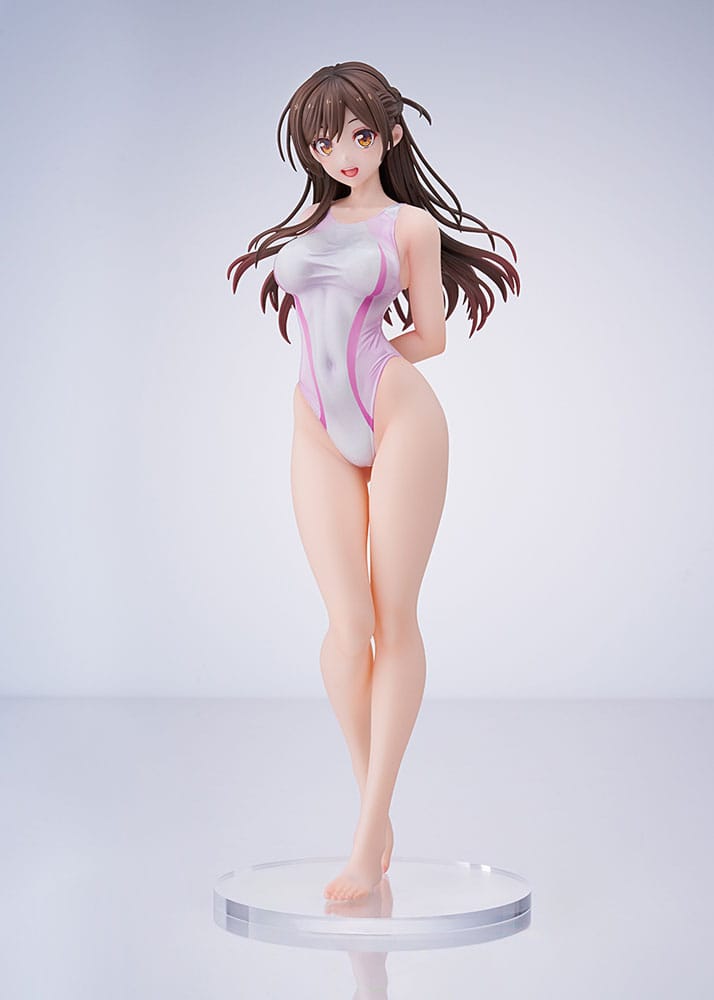 Rent-a-Girlfriend PVC Szobor 1/7 Chizuru Mizuhara Pink Line Swimwear Ver. 25 cm