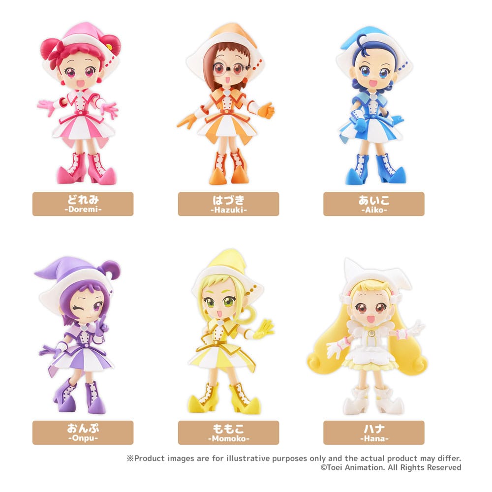 Ojamajo Doremi “Dokkan!” PalVerse PVC Figurák 9 cm Blind Doboz Válogatás (6)