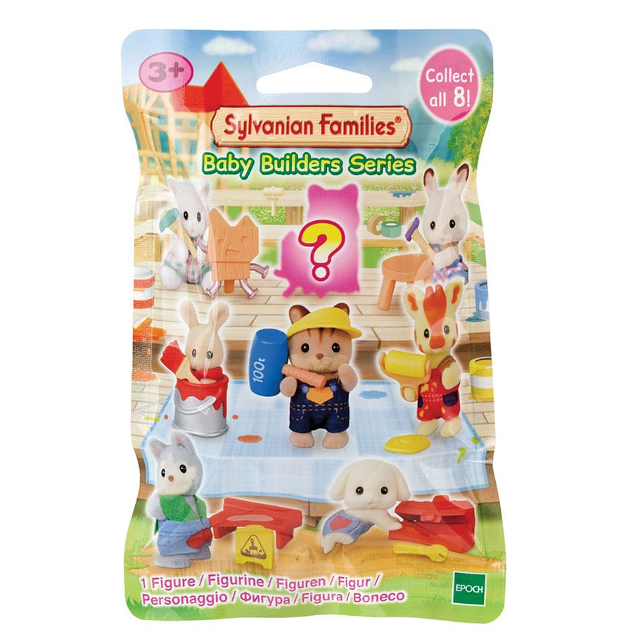Sylvanian Families: Construction site baby friends Surprise Táska Figura 5 cm