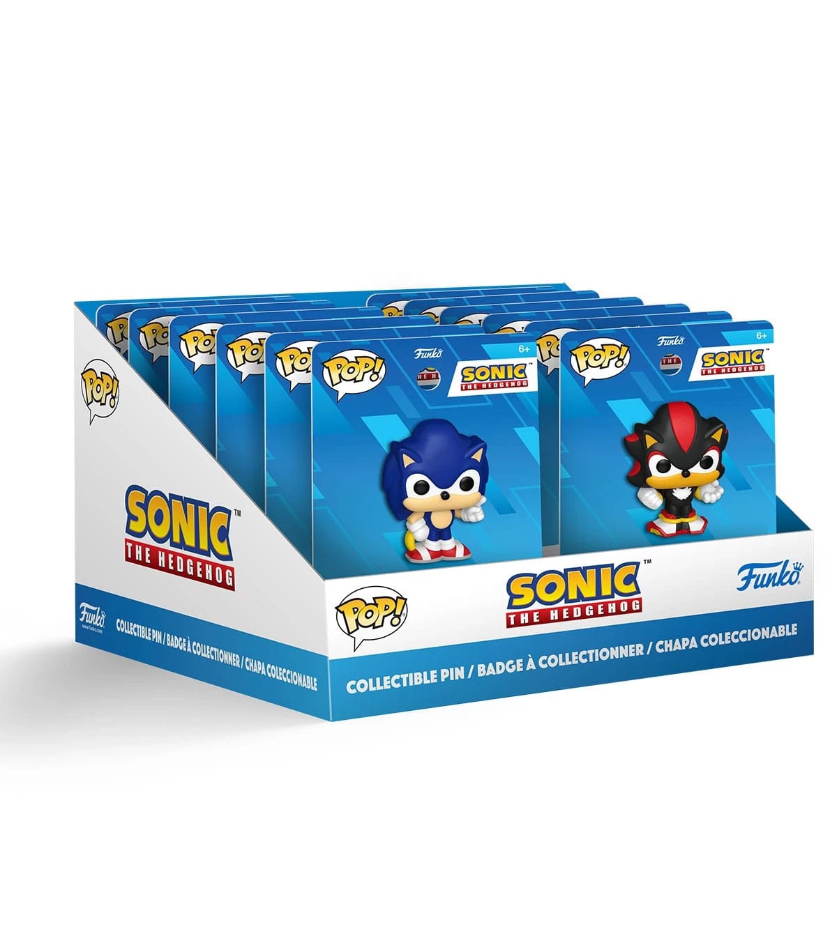 Sonic – The Hedgehog by Loungefly PVC Pins Blind Doboz Pixar Kollekció PDQ Készlet (12)
