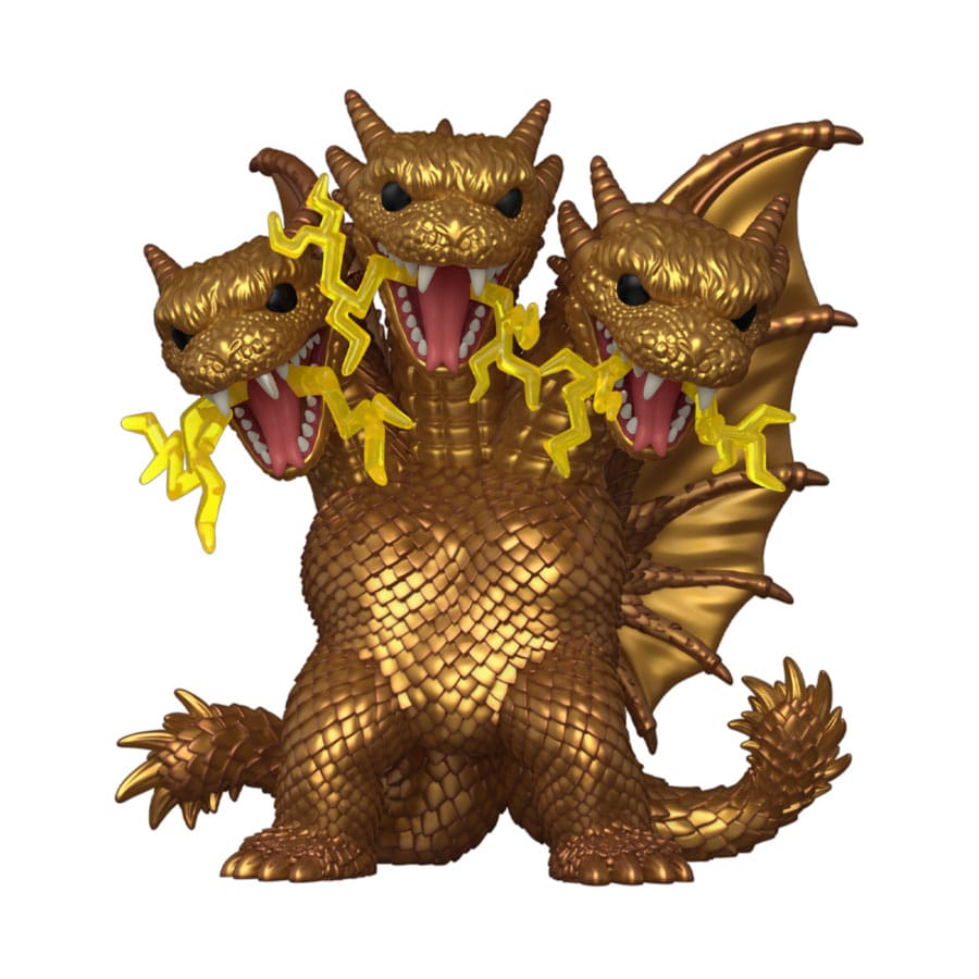 *heo Exkluzív Kiadás* Godzilla Super Sized POP! Movies Vinyl Figura King Ghidora (Electric) 15 cm