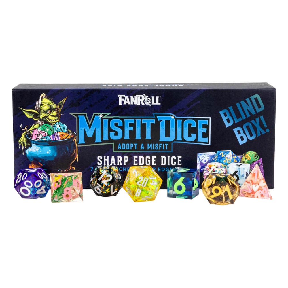 Misfit Adopt a Misfit Dobókocka Csomag Blind Doboz Sharp Edge Dobókocka Válogatás (12)