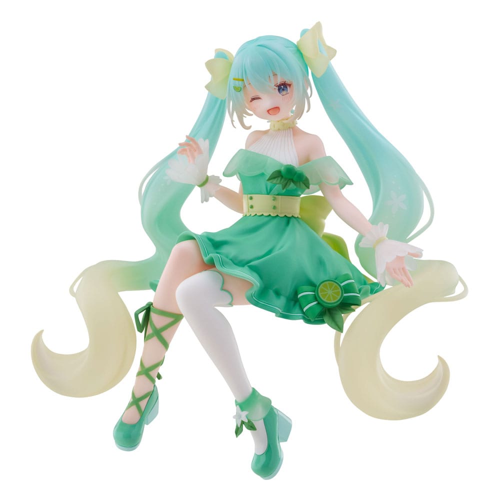 Hatsune Miku Noodle Stopper PVC Szobor Hatsune Miku Lime Ver. 14 cm