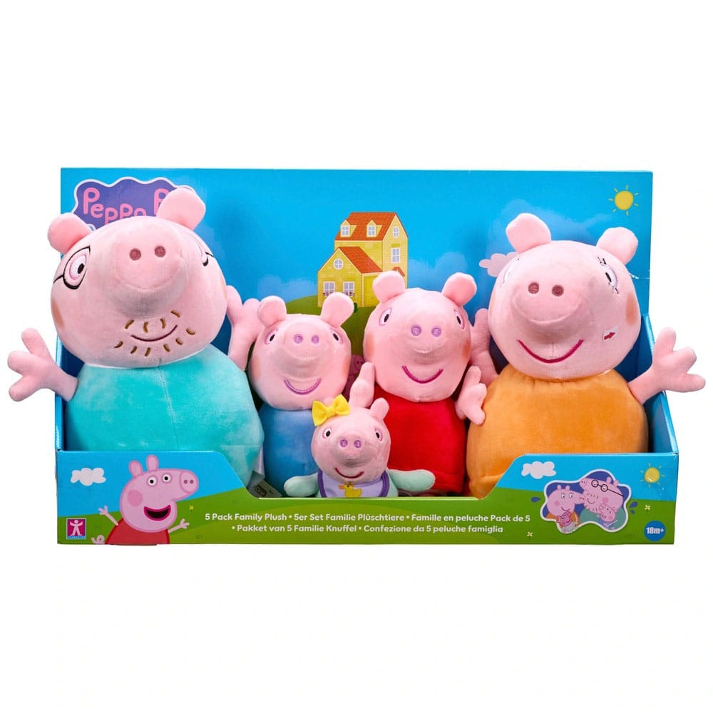 Peppa Pig Plüss Figurák 5er Csomag