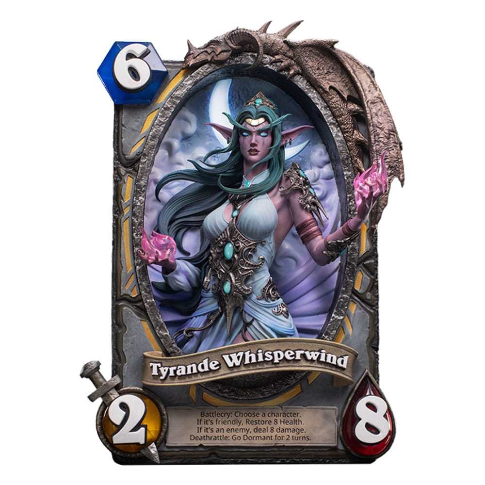 Hearthstone 3D Art Keret Szobor Tyrande Whisperwind 31 cm