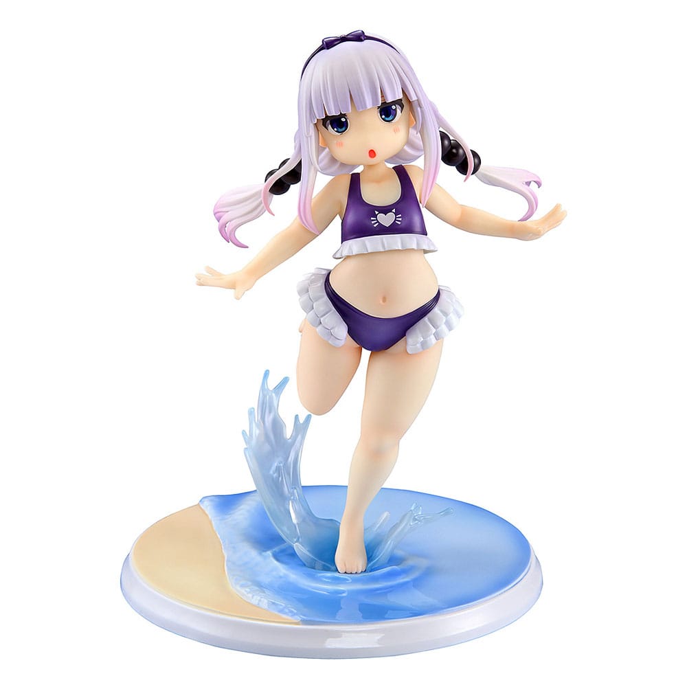 Miss Kobayashi’s Dragon Maid PVC Szobor 1/6 Kanna Kamui: Excited to Wear a Swimsuit at Otthon Ver. (Purple) 20 cm