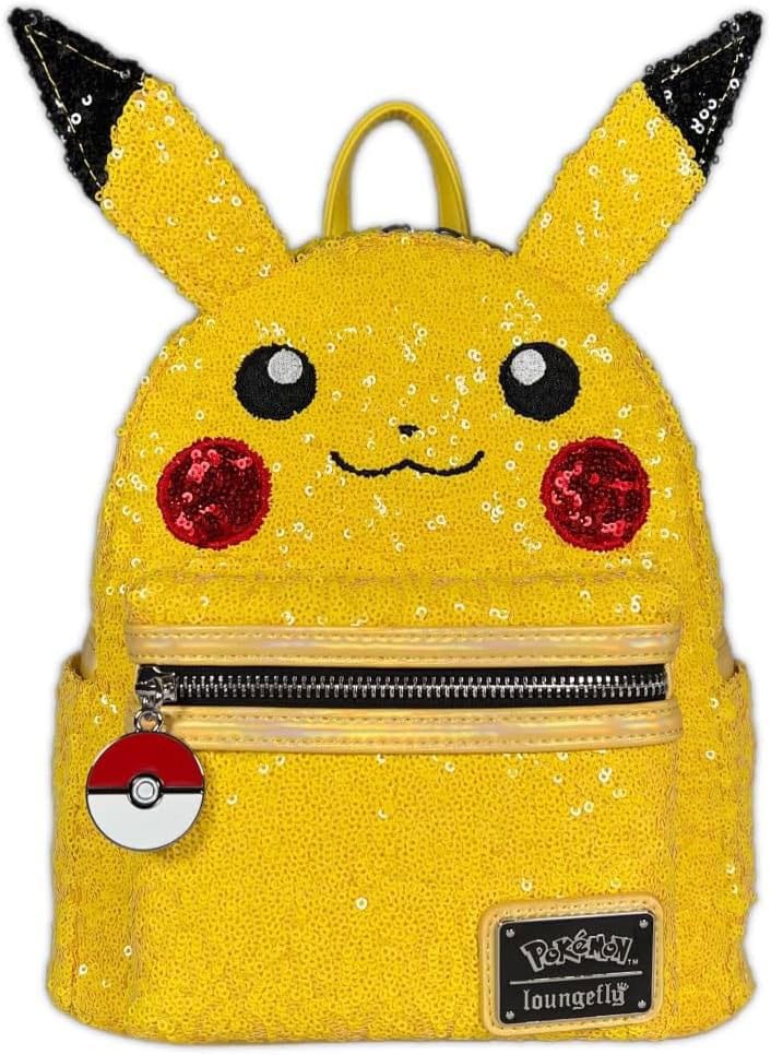 Pokemon by Loungefly Mini Hátizsák World 1-1 Sequin Pikachu Cosplay