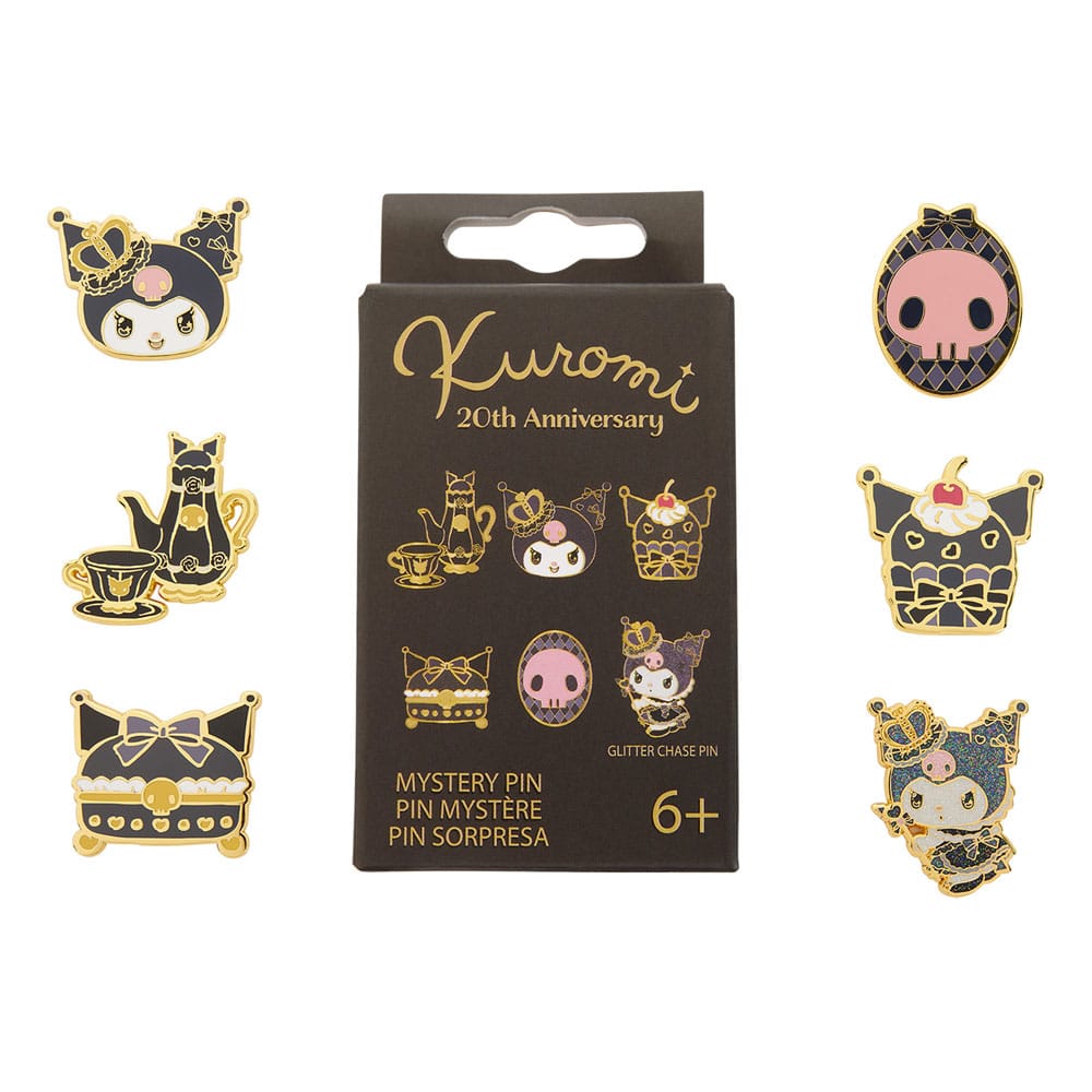 Sanrio by Loungefly Enamel Pins Blind Doboz 20th Évfordulós Kuromi Válogatás (12)