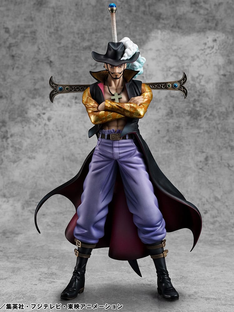 One Piece P.O.P SA-MAXIMUM PVC Szobor Hawk Eye Dracule Mihawk Ver. R 29 cm