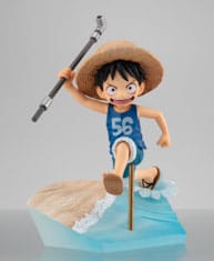 One Piece G.E.M. Series PVC Szobor Monkey D. Luffy Run! Run! Run! 15th Évfordulós Ver. 12 cm