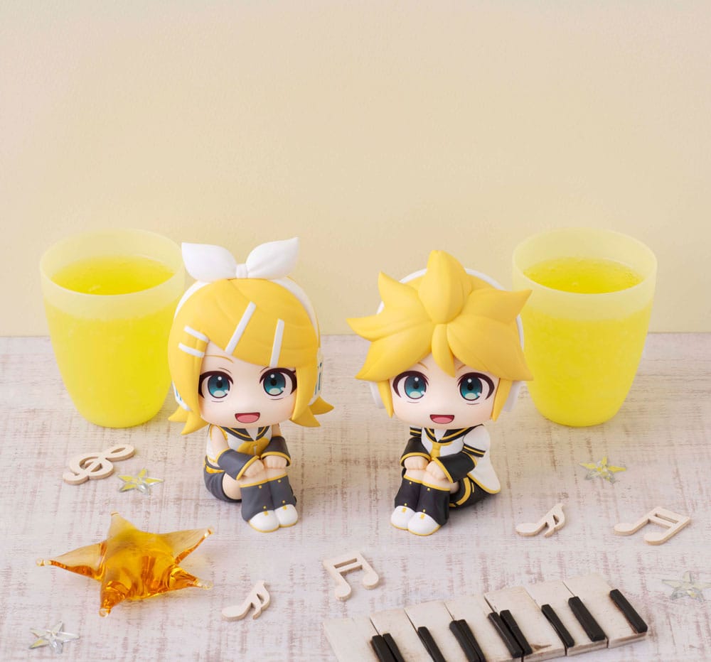 Character Vocal Series: Rin/Len Look Up PVC Szobor Hatsune Rin & Len Csomag ( Ajándék) 11 cm