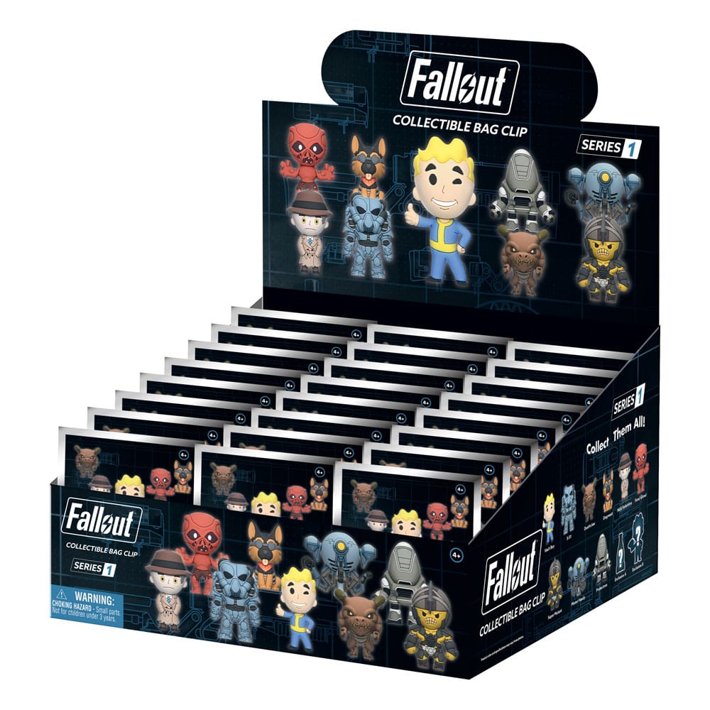 Fallout 3D Foam Táska Clips Series 1 Készlet (24)