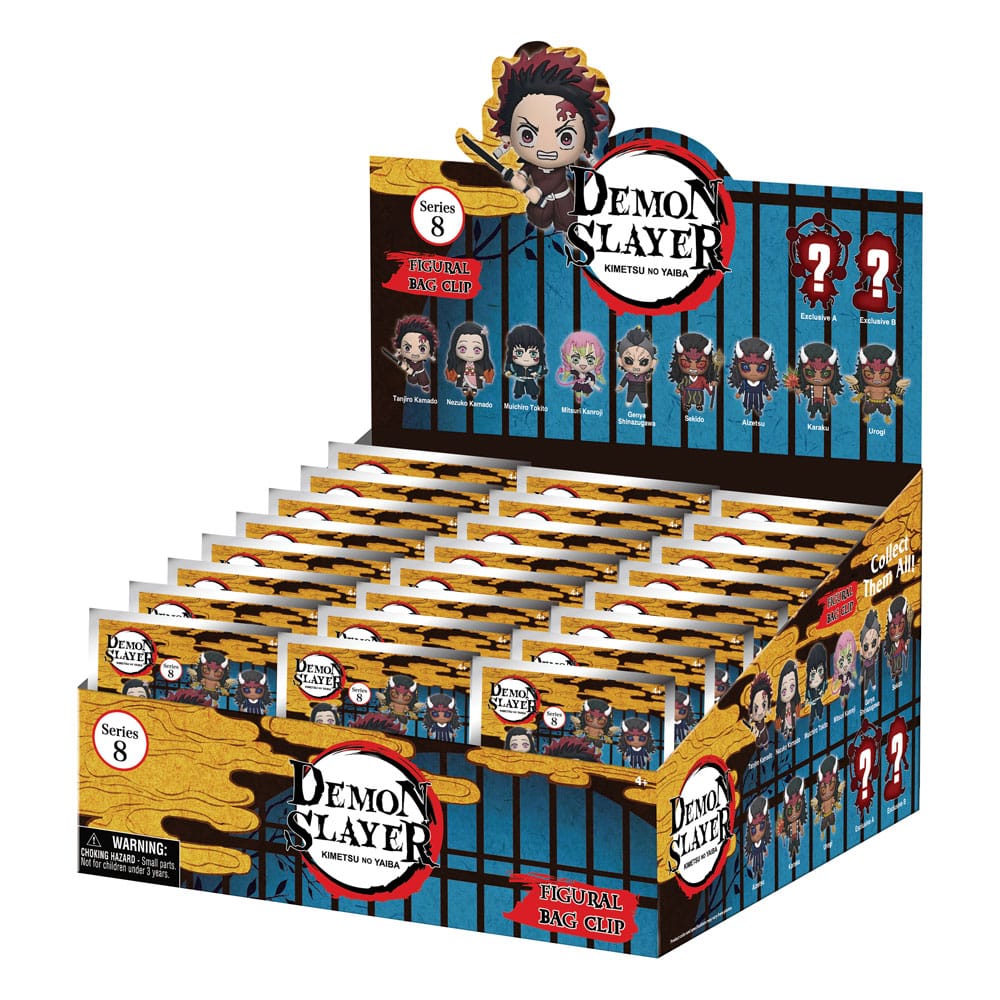 Demon Slayer Season 3 3D Foam Táska Clips Series 8 Készlet (24)
