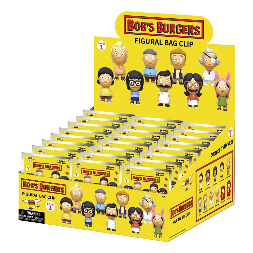 Bob’s Burgers 3D Foam Táska Clips Series 1 Készlet (24)