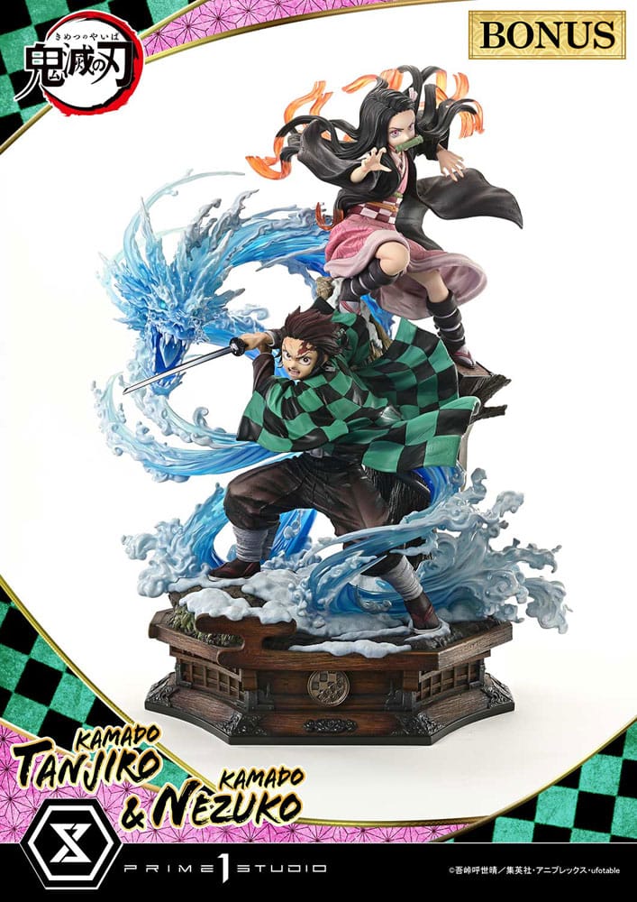 Demon Slayer: Kimetsu no Yaiba Concept Masterline Series Szobor 1/6 Nezuko & Tanjiro Ultimate Bonus Ver. 56 cm