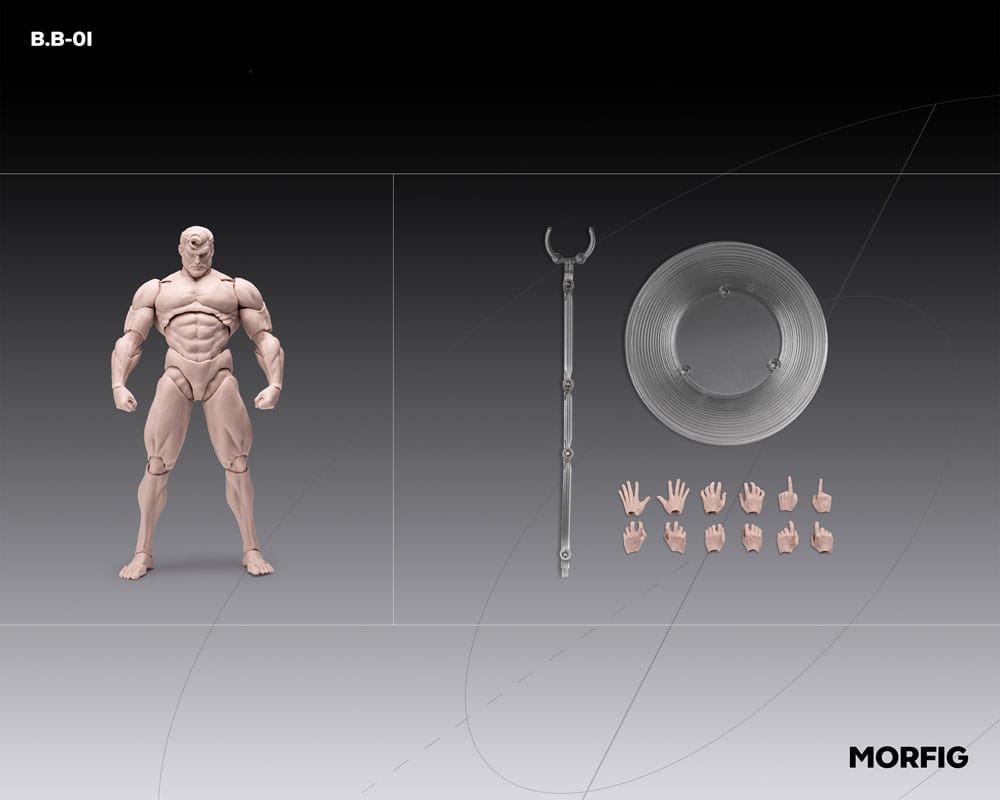 Inart Akciófigura 1/12 Blank Male Body Skintone 17 cm