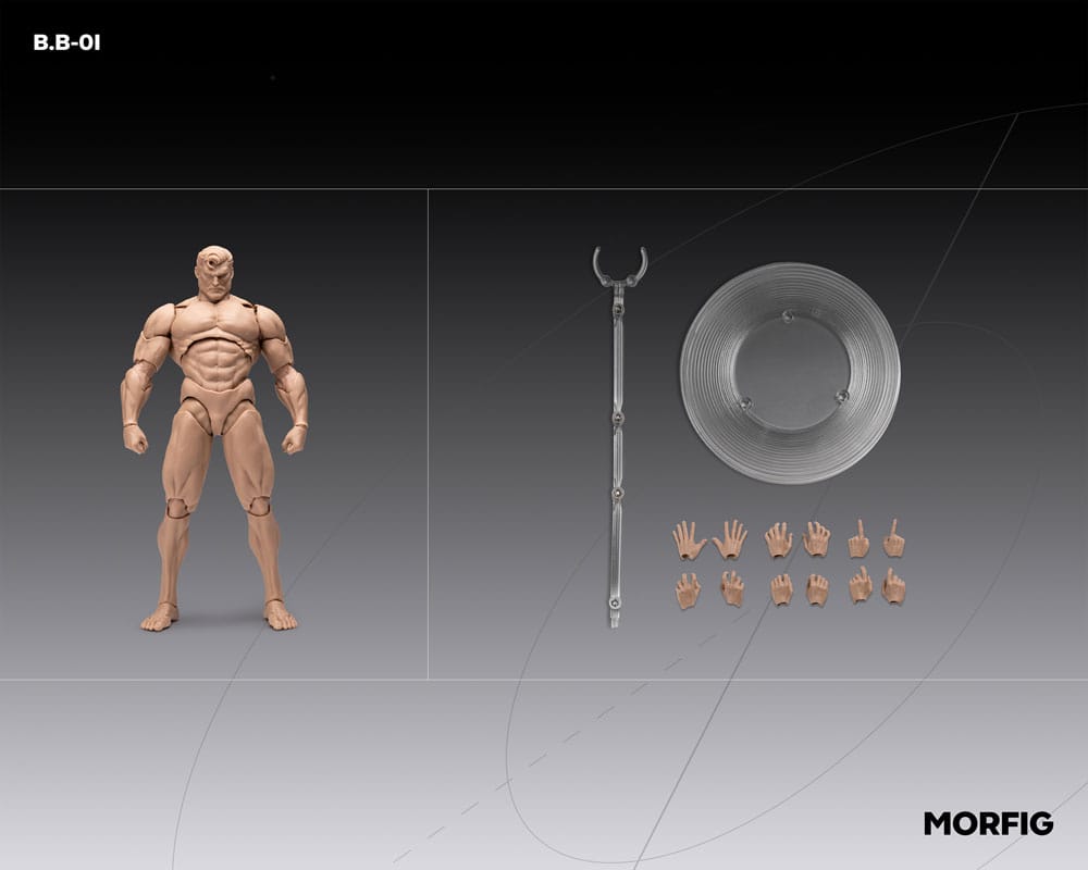 Inart Akciófigura 1/12 Blank Male Body White 17 cm