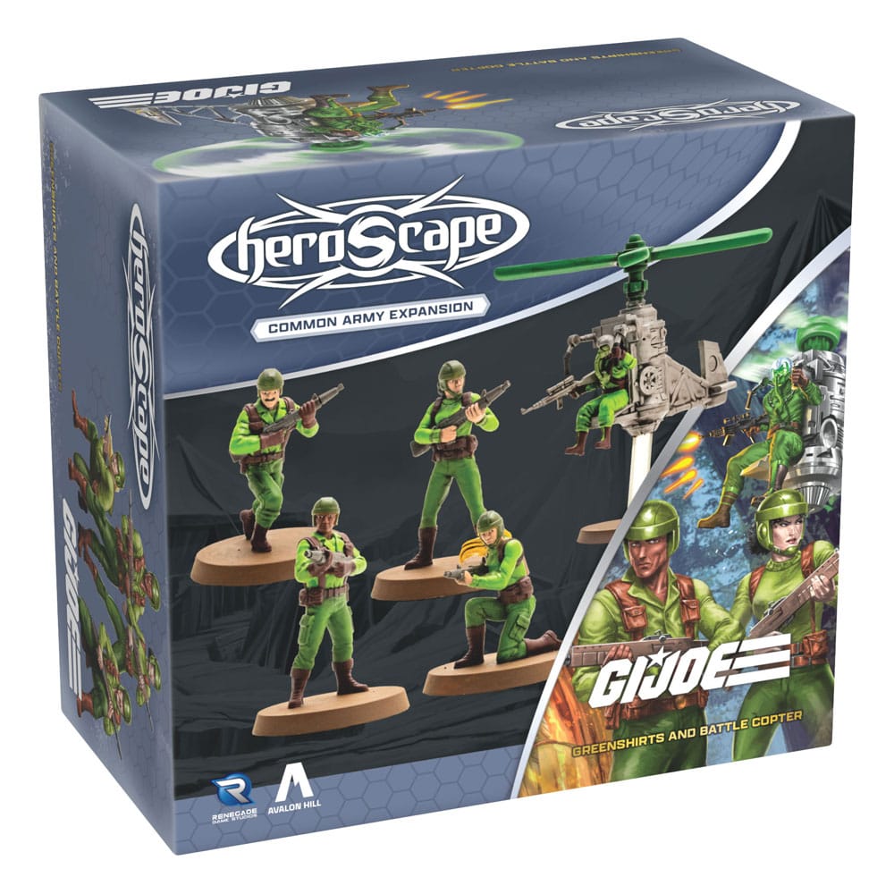 G.I.Joe Heroscape Army Expansion Greenshirts & Battle Copter (Common) *Angol Nyelvű Verzió*