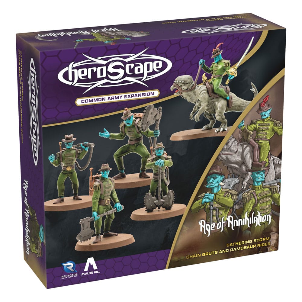 Heroscape Army Expansion Age of Annihilation Chain Gruts & Ramosaur Rider (Common) *Angol Nyelvű Verzió*