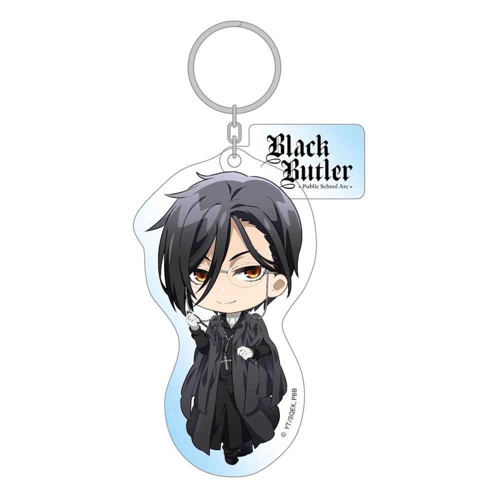 Black Butler: Public School Arc Akril Kulcstartó Sebastian 8 cm
