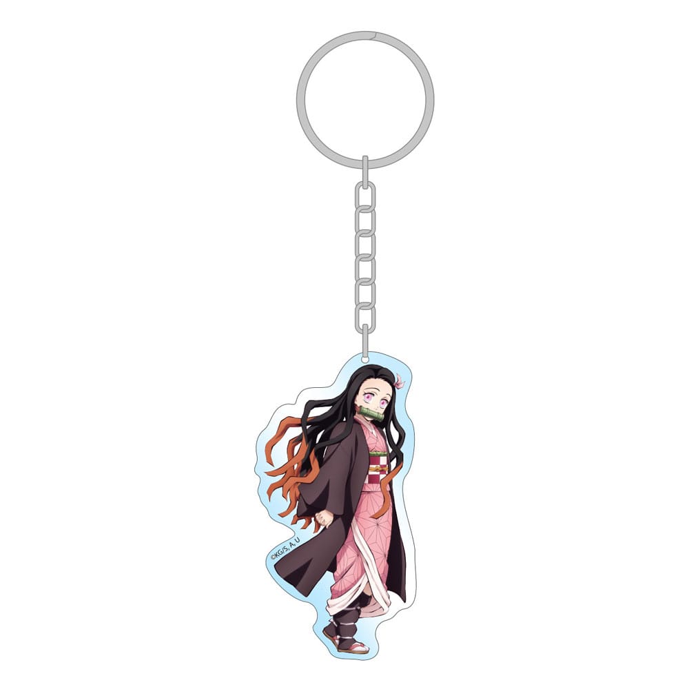 Demon Slayer: Kimetsu no Yaiba Akril Kulcstartó Nezuko Holographic 7 cm