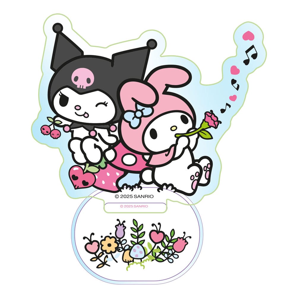 Sanrio Akril Tartó Kuromi & My Melody Holographic 6 cm