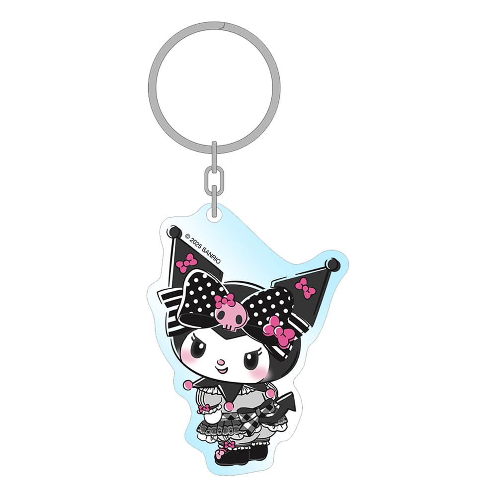 Sanrio Pink Black Party Series Akril Kulcstartó Kuromi 7 cm