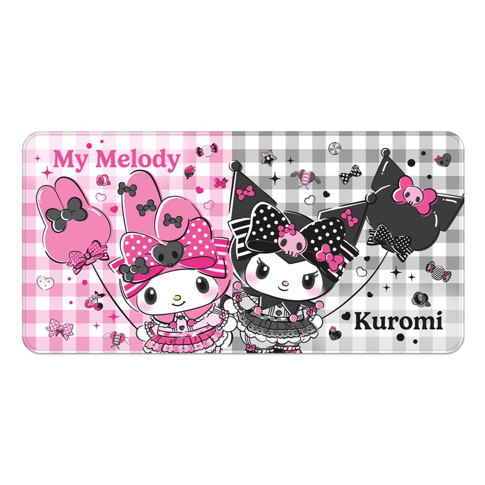 Sanrio Pink Black Party Series XXL Egéralátét My Melody & Kuromi