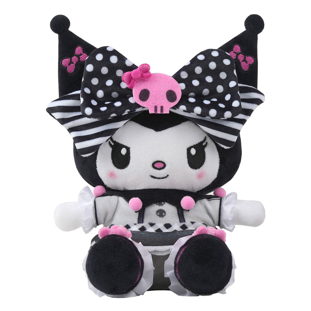 Sanrio Pink Black Party Series Plüss Figura Kuromi 22 cm