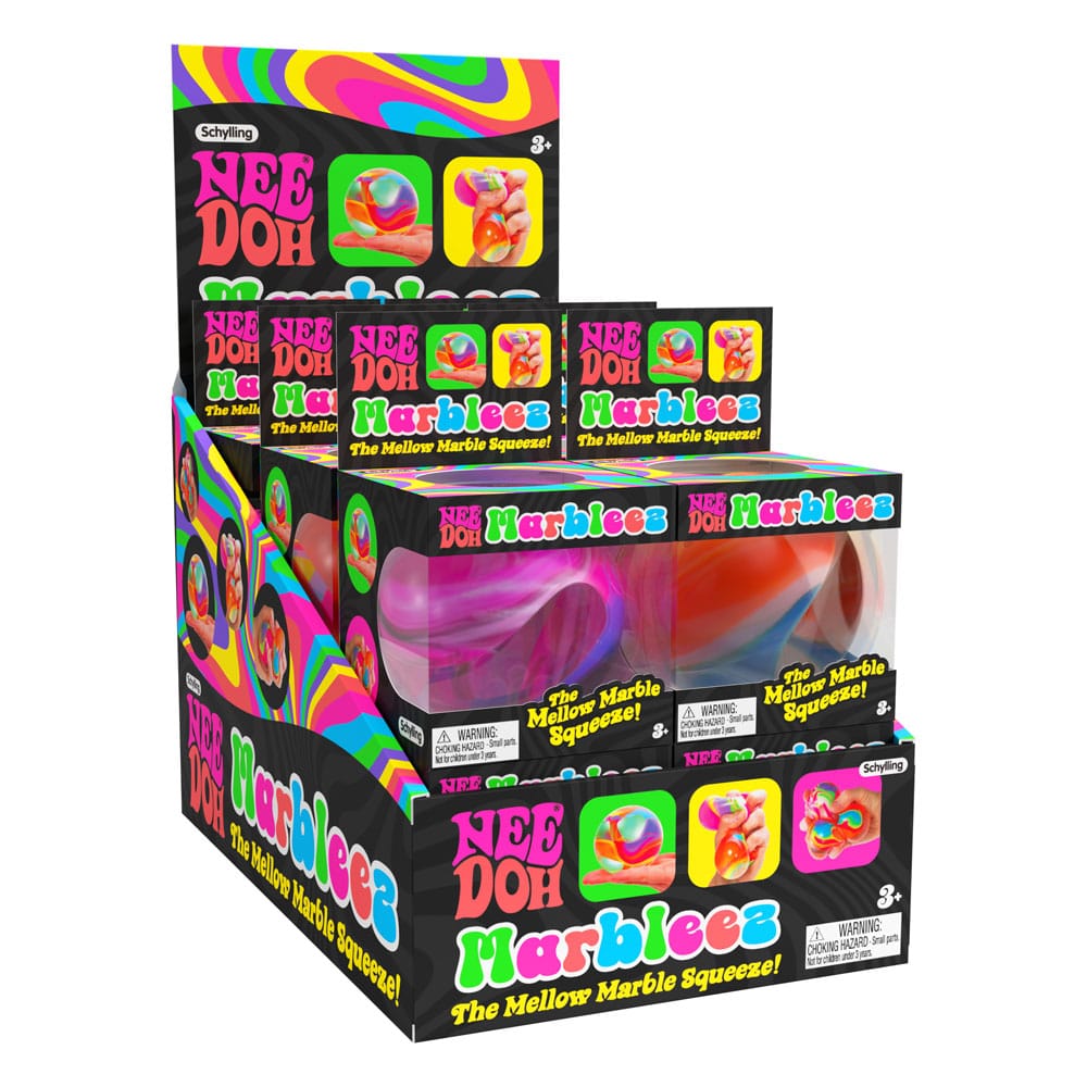NeeDoh Squeeze Figurák Marbleez Ball 7 cm Készlet (12)