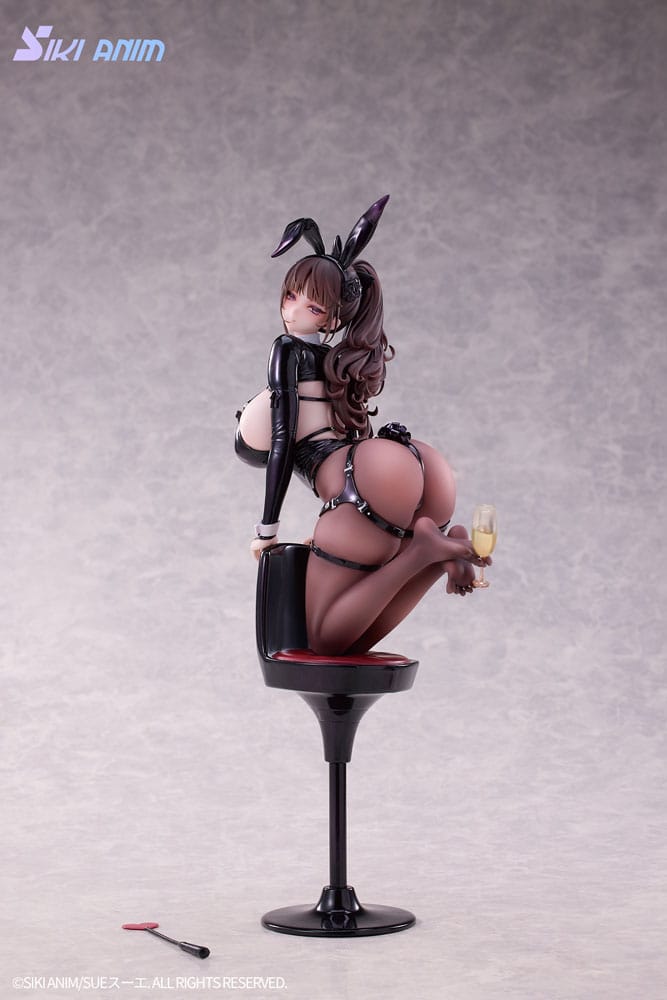 Original Character PVC Szobor 1/6 Champagne and Bunny Girl Rose Black Stocking Ver. 31 cm