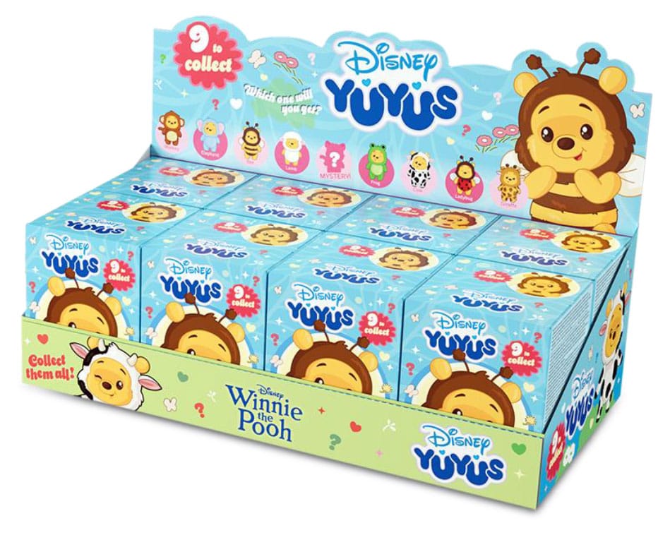 Disney YuYus Plüss Kulcs rings Winnie the Pooh 12 cm Blindbox Készlet (8)