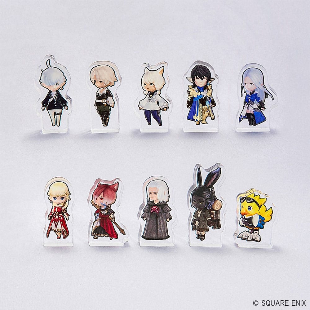 Final Fantasy XIV Mini Akril Block Vol. 1 Blind Doboz Készlet (10)